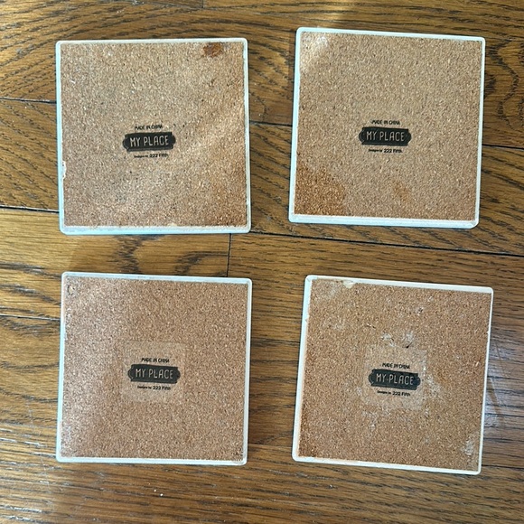 Wisconsin Map Ceramic Coasters - Picture 4 of 4